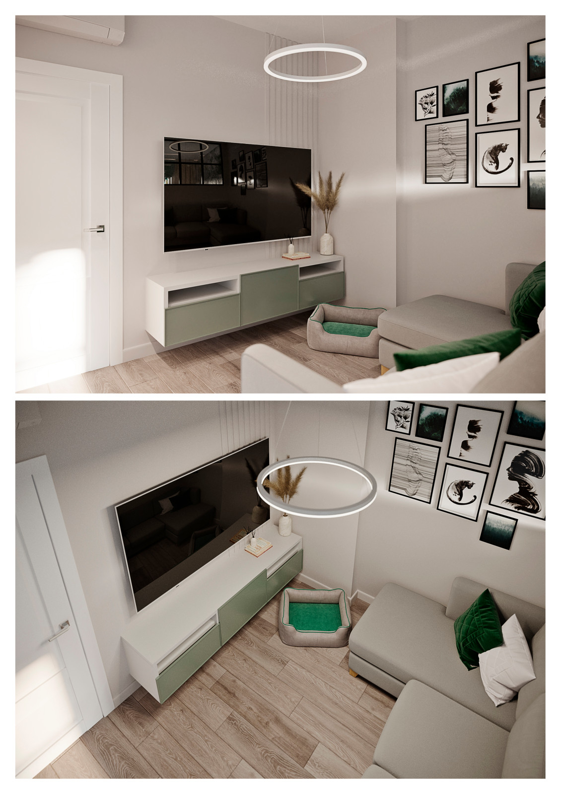 Двухкомнатная квартира для семьи в ЖК Загорье