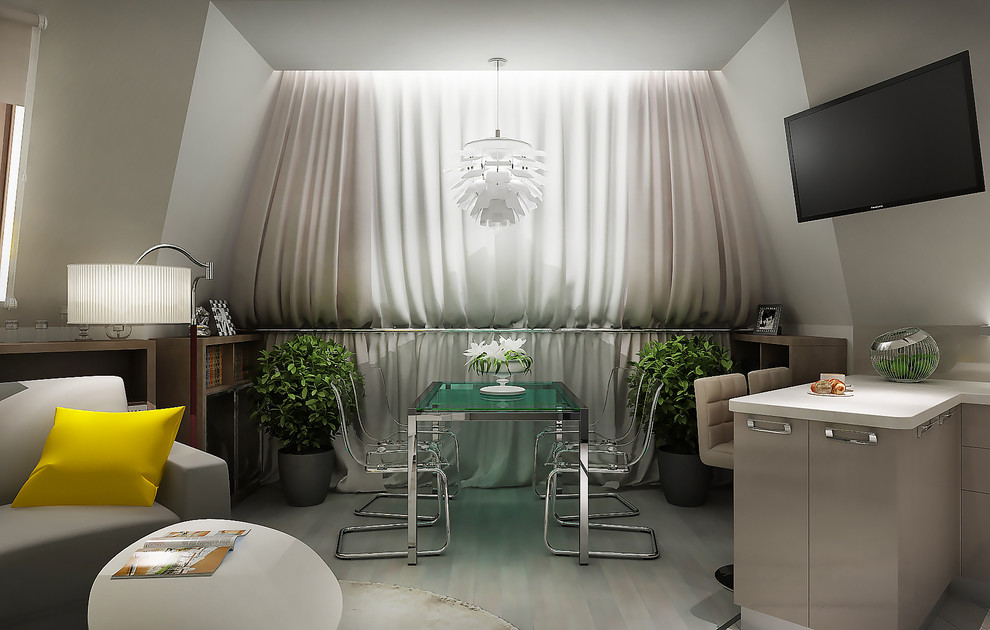 Кухня-гостиная для молодой пары