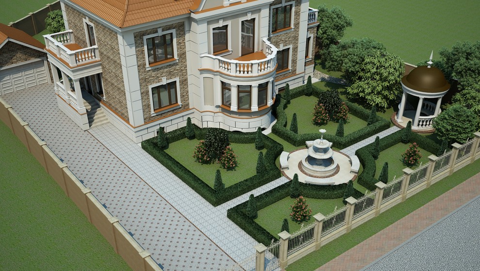 Реконструкция фасада и ландшафт