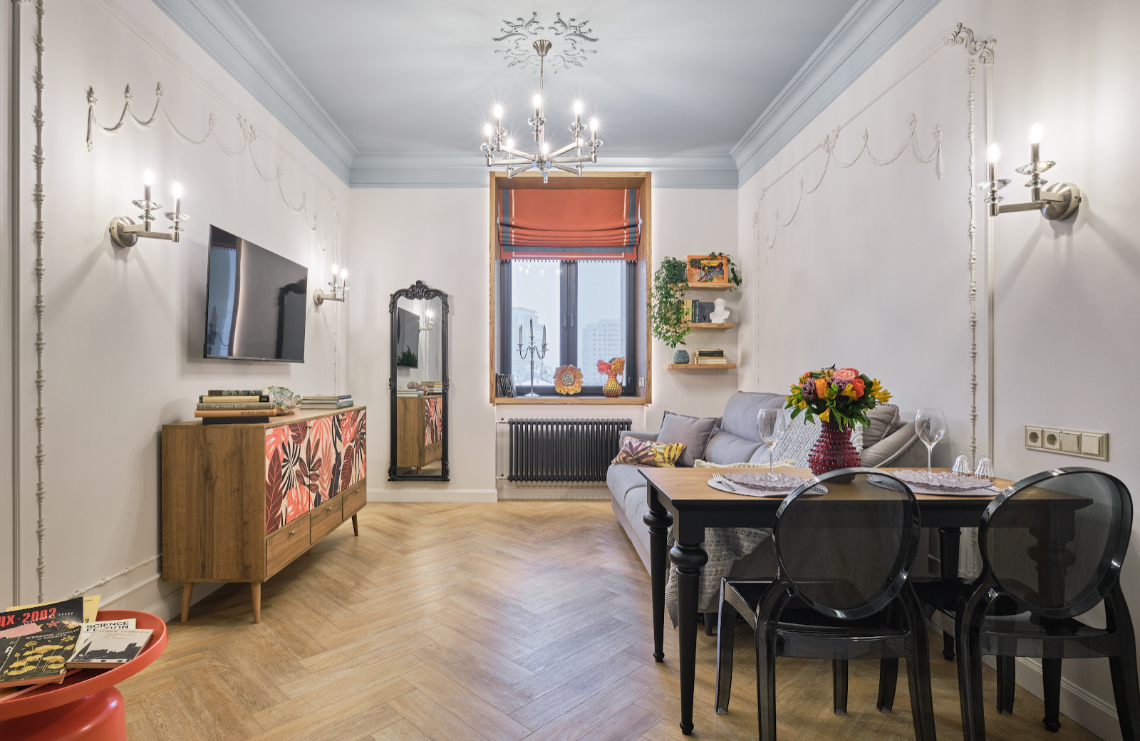 Интерьерная съёмка квартиры в сталинке на Кутузовском проспекте(Москва)