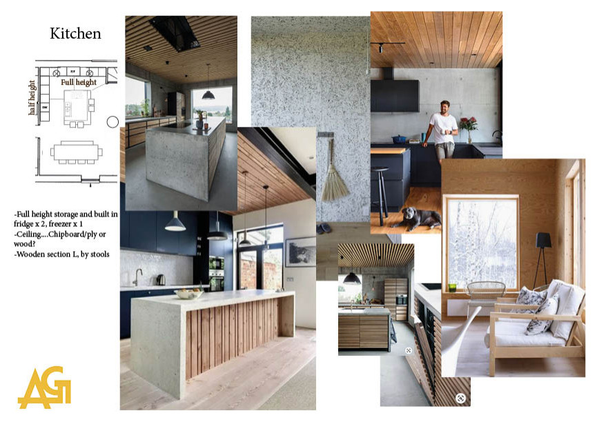 Mood boards for Barn conversion