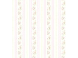 Dreamy Days Pink Parfait Stripe & Floral Wallpaper