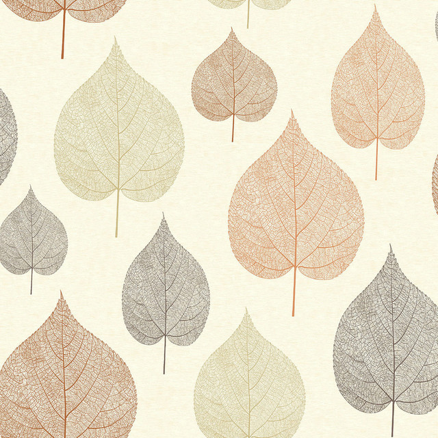 Crown One Leaf, Plum Wallpaper - Country - Wallpaper - by Inspired