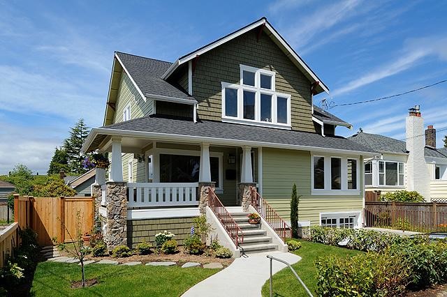 Nathan Construction amerikansk-craftsman-fasad