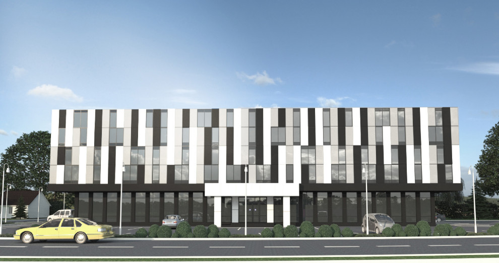 Концепция фасада торгового центра в г. Ставрополе.