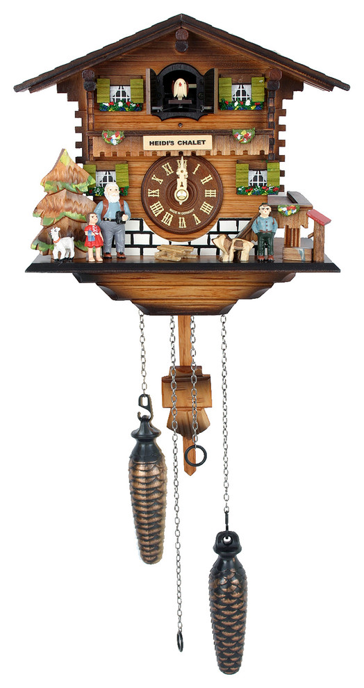 Engstler BatteryOperated Cuckoo Clock Full Size Rustic Cuckoo