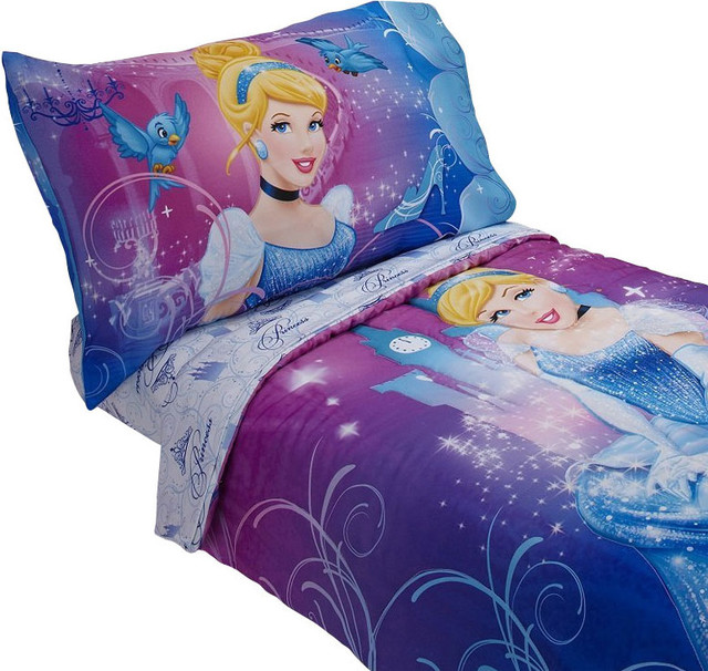 Disney Cinderella Toddler Bedding Set 4Piece Magic Princess Bed