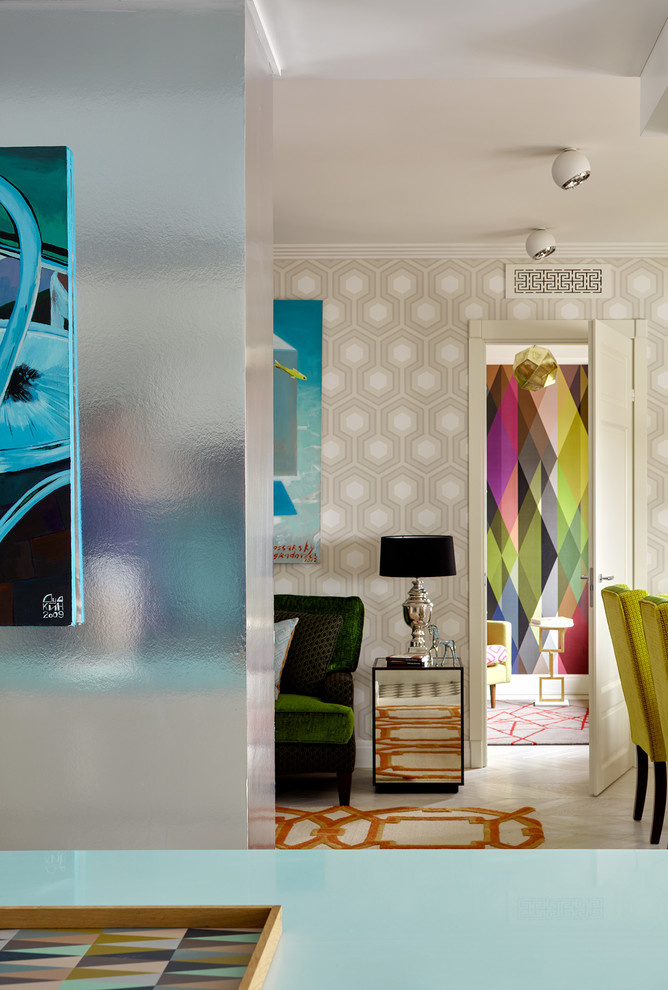 Цветной интерьер квартиры на Ломоносовском