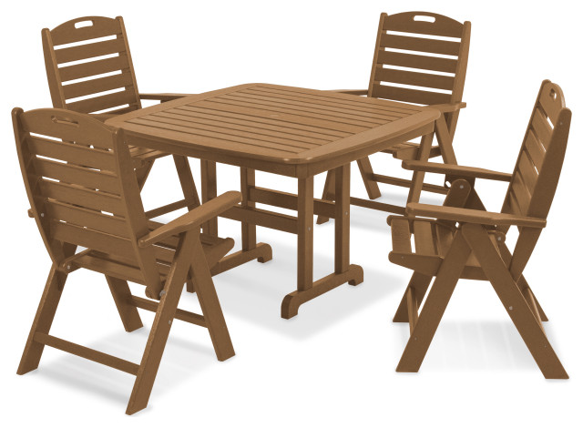 polywood nautical 5 piece dining set