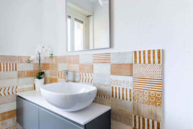 Appartamento SG - Colore e modernariato modern-badezimmer