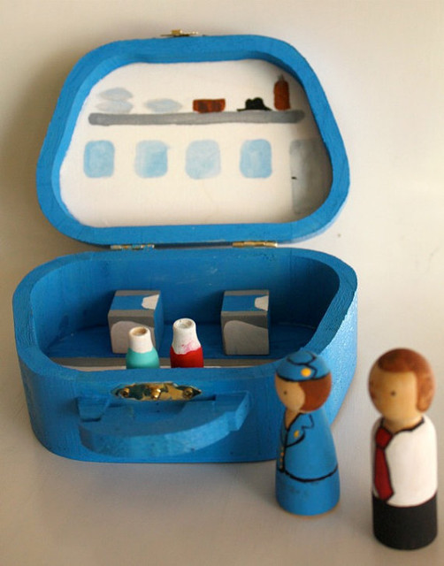 Wooden Pan Am Playbox Airplane Toy by worldwidemom