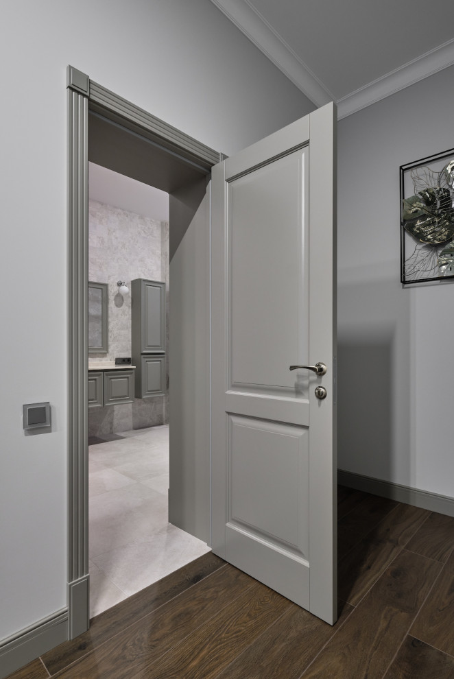 Кантри Ral 7030 в интерьере дома