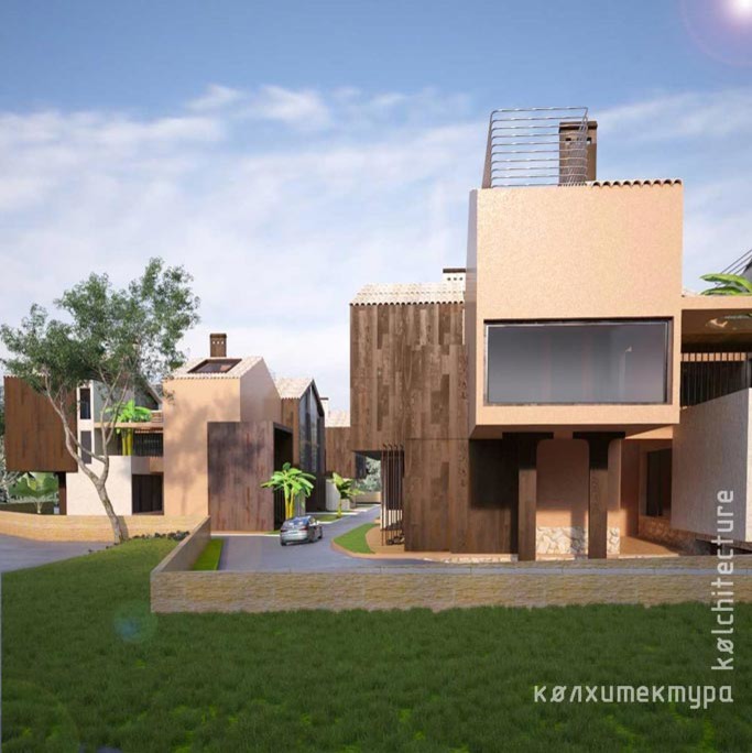 Туристический поселок. Адриатическое побережье.