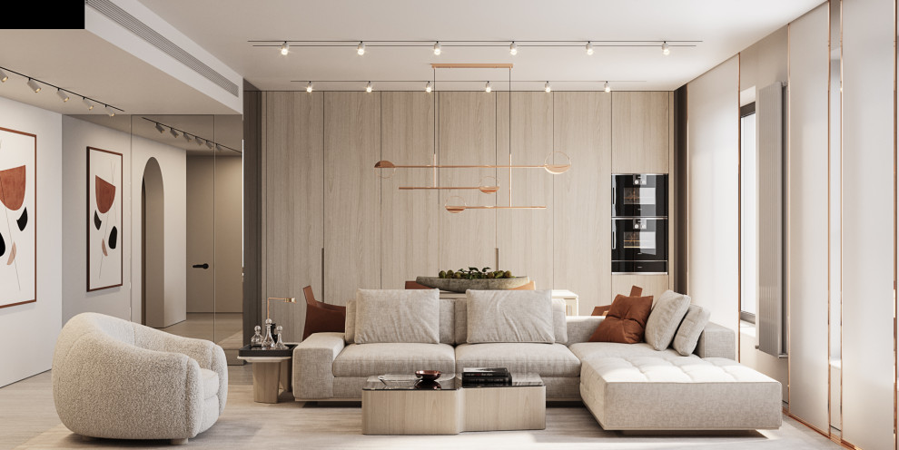 Дизайн интерьера четырехкомнатной квартиры