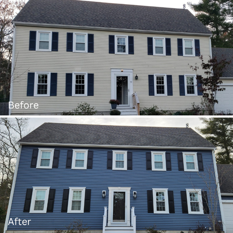 Image result for monogram midnight blue siding  House exterior blue,  Exterior house colors, Blue siding