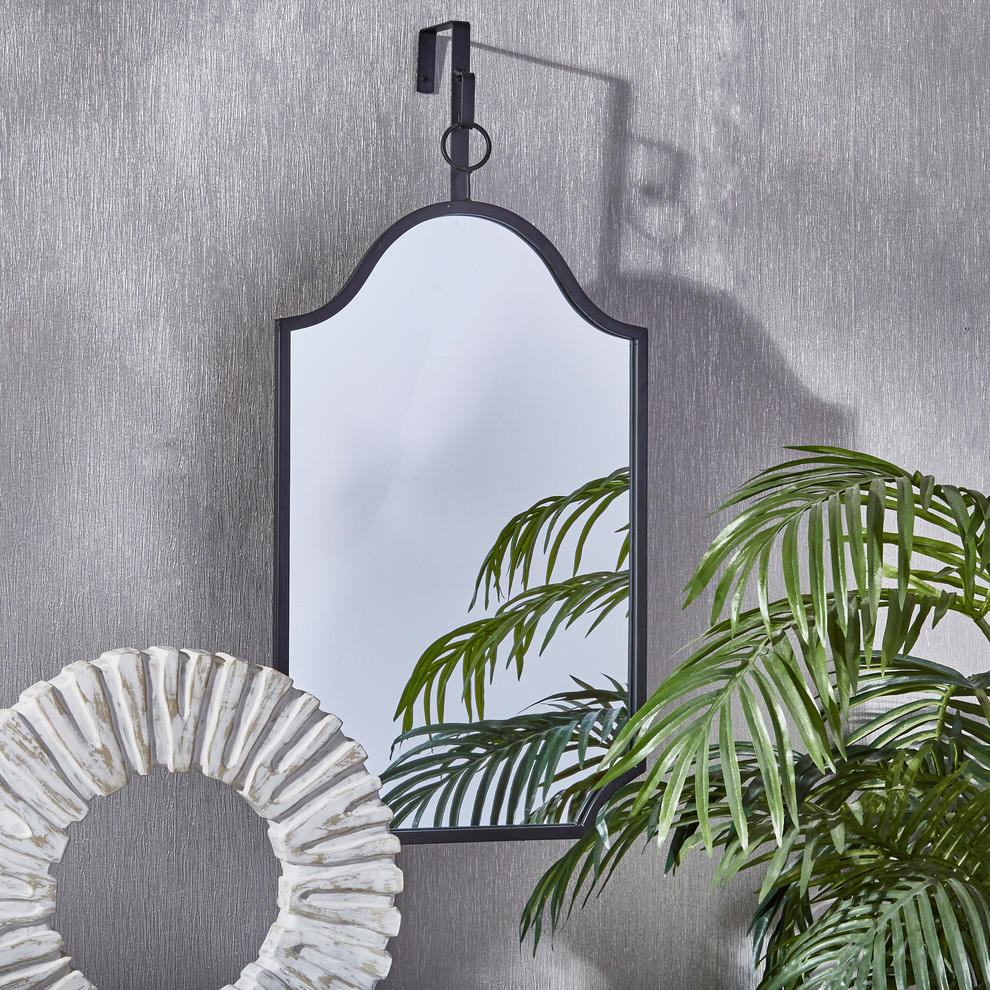 Sagebrook Home Black Hanging Mirror Transitional Wall Mirrors by