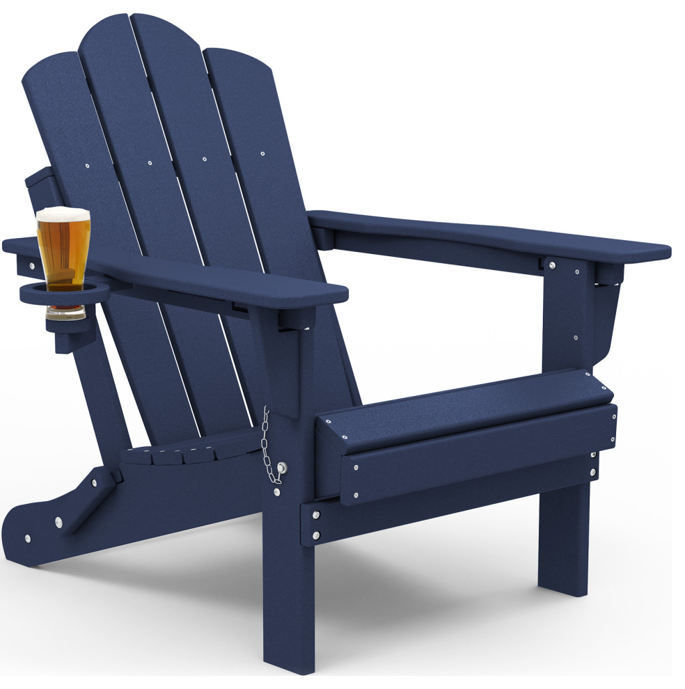 KINGYES Folding Ajustable Backrest Adirondack Chair - Contemporary ...