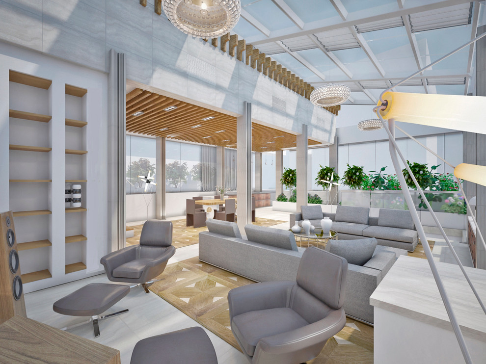 Проект 79 - Интерьер двухуровневой квартиры (5 вариант)