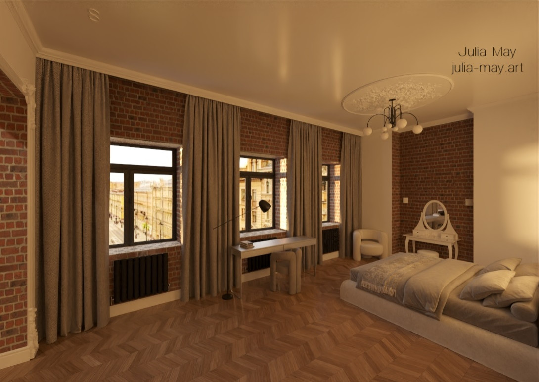 Дизайн-проект квартиры в историческом центре Санкт Петербурга в классическом сти