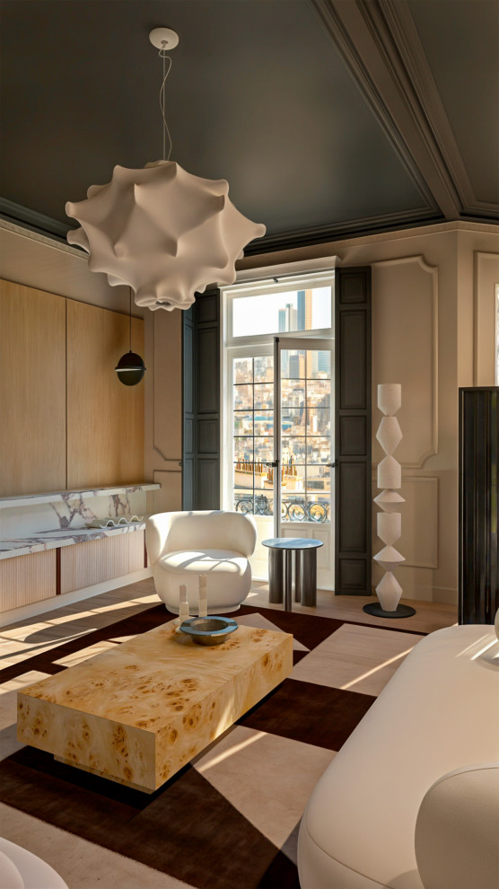 Projet concept – Appartement haussmannien contemporain (3D)