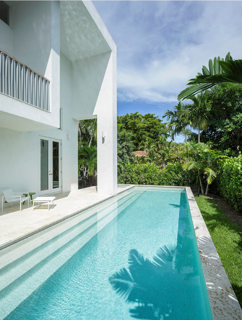Schechter Residence, Miami Beach minimalistisch-pools