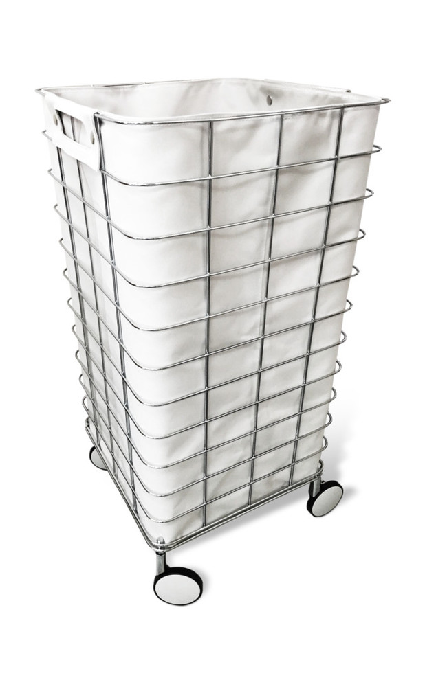 DWBA Rolling Hamper Round Laundry Basket With Removable Washable
