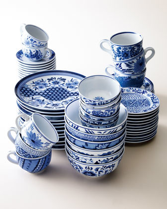 Traditional Blue & White Dinnerware