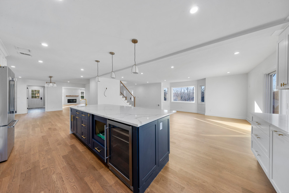 Open Concept Kitchen | Gut Remodel Haworth NJ