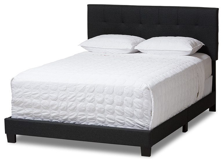 Brookfield Charcoal Gray Fabric Bed, Marilyn Queen Bed By Pulaski