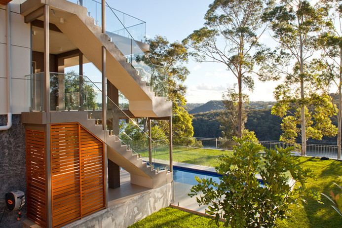 Inspiration for a contemporary exterior in Sydney.