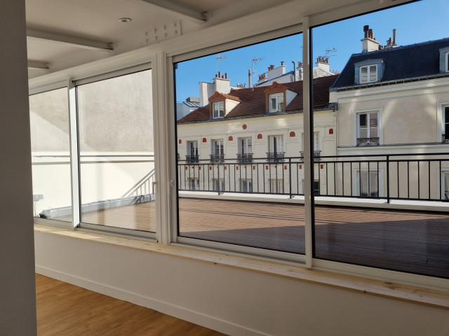 R&eacute;novation immeuble Asni&egrave;res sur Seine contemporary-deck