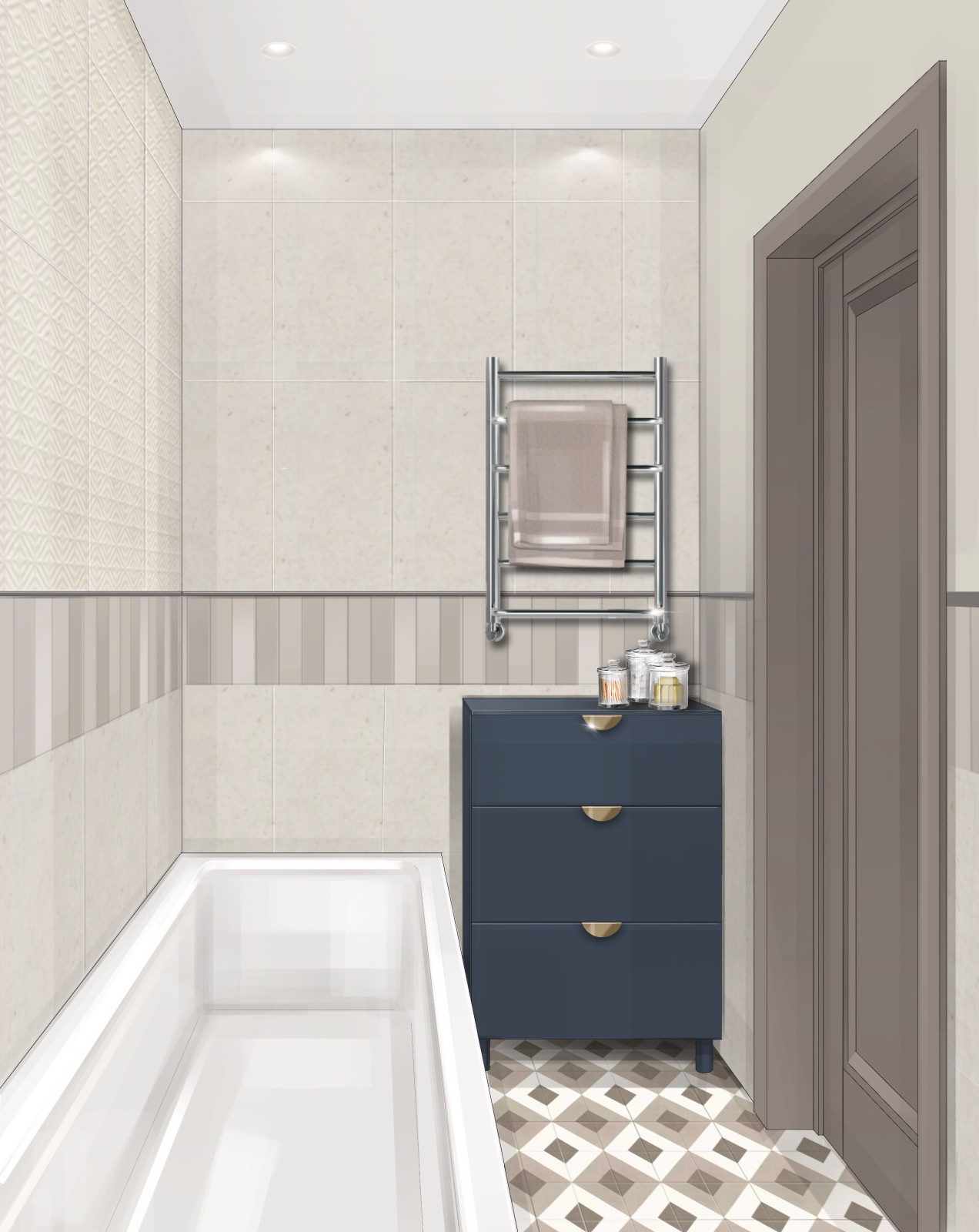 Проект квартиры 50 м2