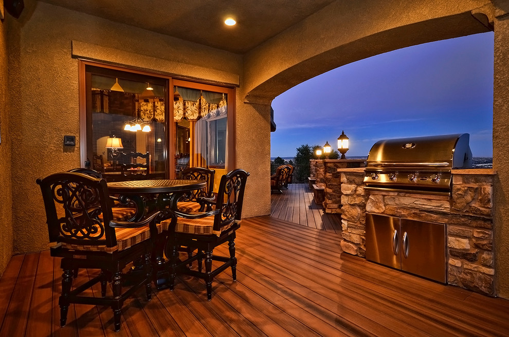 Transitional home design photo in Denver