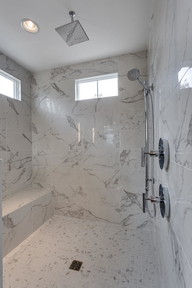 Inspiration for a transitional bathroom remodel in DC Metro