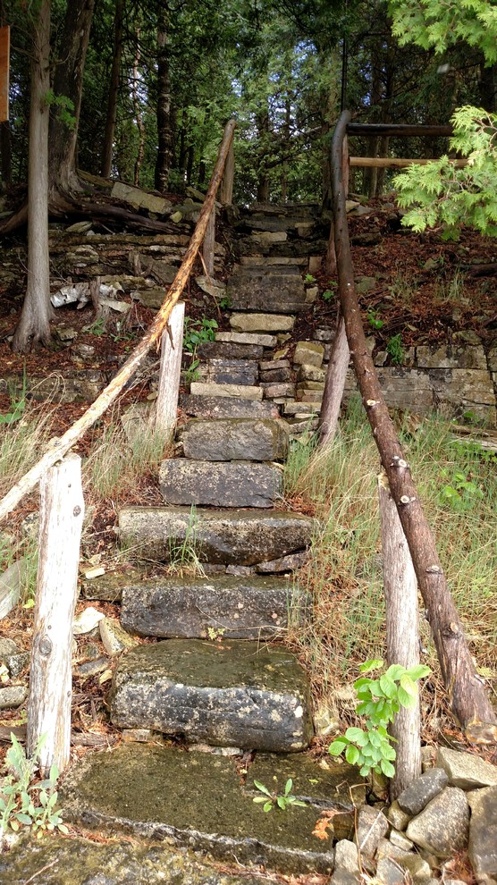 Photo of a country staircase in Milwaukee.