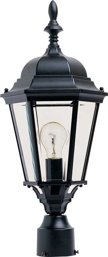 Maxim Lighting 1005BK Westlake - One Light Outdoor Pole/Post Lantern