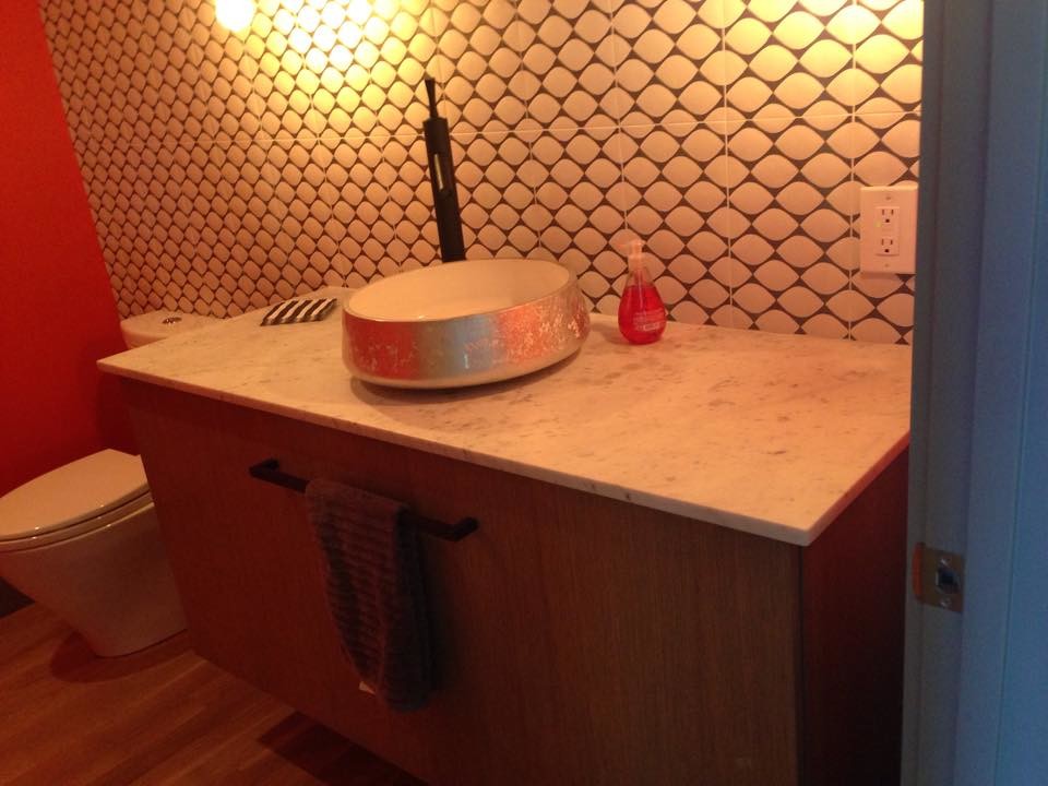 Inspiration for a transitional bathroom remodel in Denver
