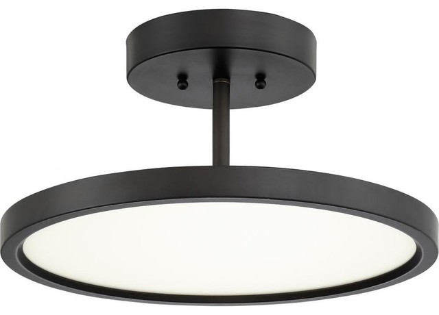 Beltway 15 30w 1 Led Semi Flush Mount White Acrylic Glass