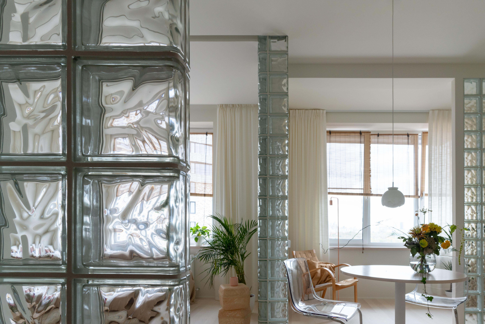 Квартира с стеклоблоками