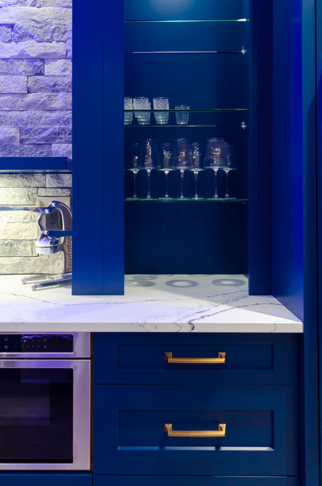 Langley Basement Bar Renovation Modern Home Bar Vancouver by