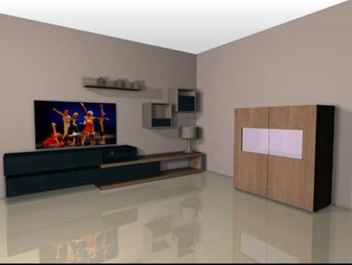 Consiglio colore parete tv soggiorno Parete tv design