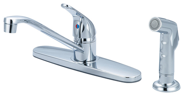 Single Handle Kitchen Faucet Chrome Contemporary Kitchen