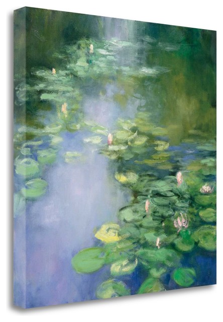 "Blue Lily II" By Julia Purinton, Giclee Print on Gallery Wrap Canvas