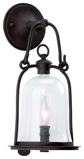Owings Mill 1-Light Wall Lantern, Natural Bronze