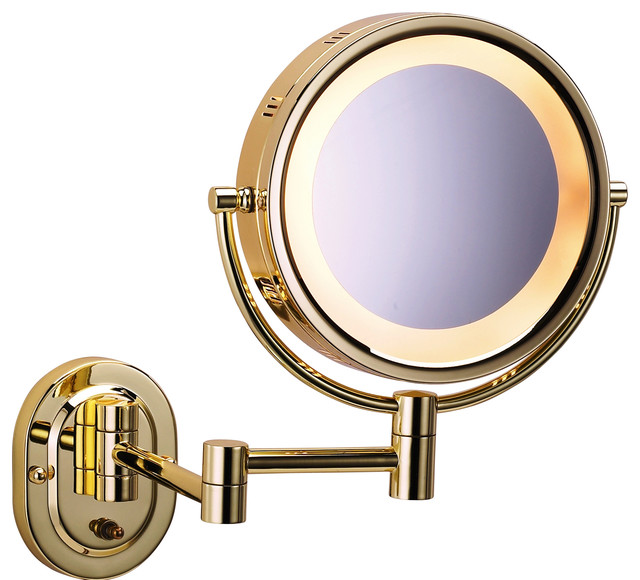 Modern Wall Mounted MakeUp Mirror Contemporary Makeup Mirrors by