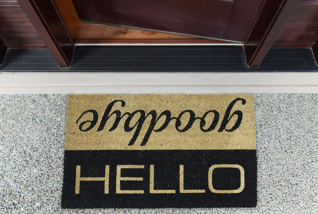Hello Goodbye Doormat Contemporary Doormats By Design Imports