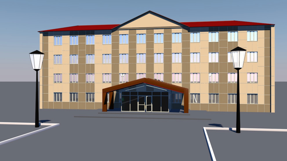 Эскизный проект фходной группы офисного здания