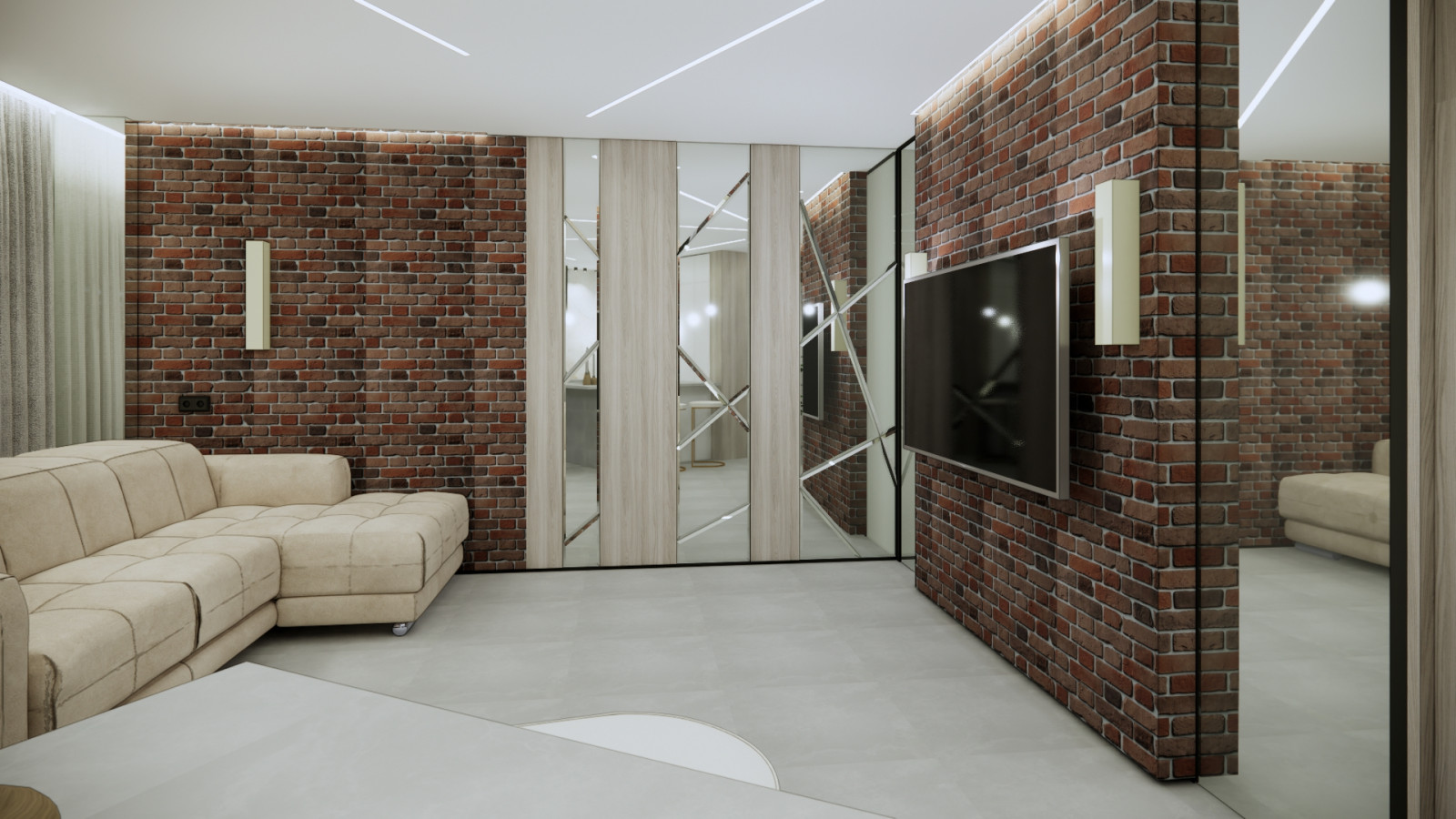 Небольшая квартира в современном стиле