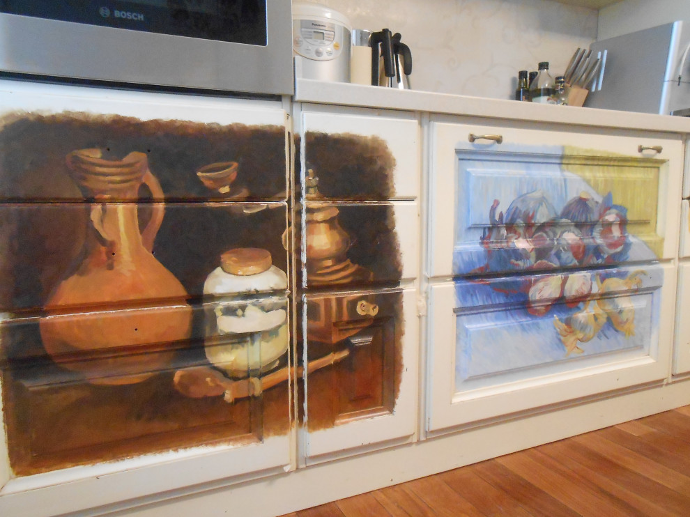 Роспись в интерьере кухонная мебель «Ван Гог»