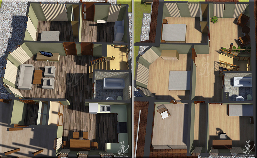 Эскизный проект индивидуального двухэтажного жилого дома в г. Рыбинск